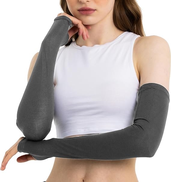 Fuelbyte UV Protection Hand Gloves for Sun Protection - Arm Sleeves for Men & Women, Perfect for Bike Riding, Summer, and Outdoor Sports - Full Hand Gloves, Sun Gloves, Cooling Sleeves