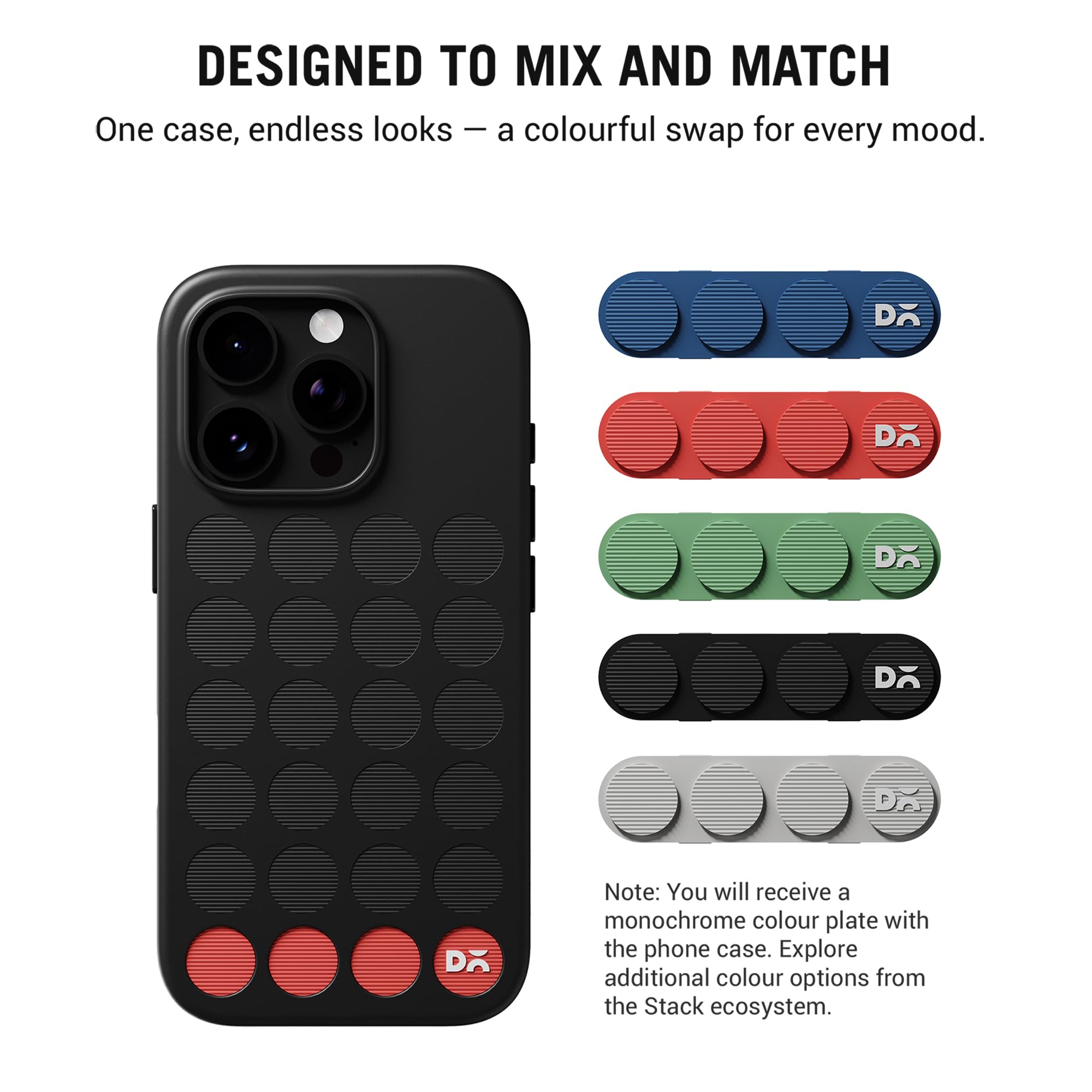 DailyObjects iPhone 16 Stack Signature Magnetic Case Cover | Compatible with Magsafe | Camera & Body Protection | Shock/Scratch Proof| Dual Hybrid Protection | Wireless Charging - Indigo Blue