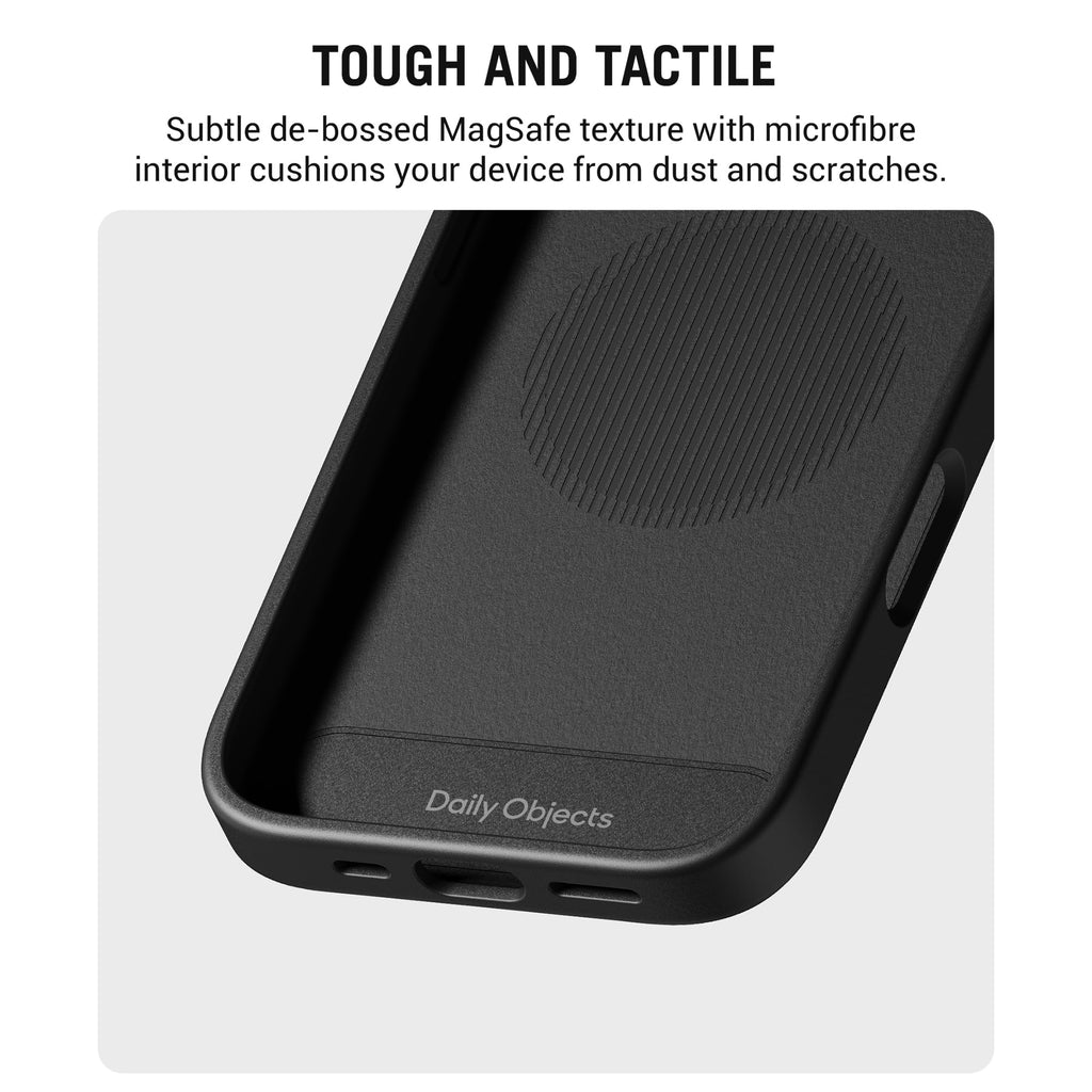 DailyObjects iPhone 16 Stack Signature Magnetic Case Cover | Compatible with Magsafe | Camera & Body Protection | Shock/Scratch Proof| Dual Hybrid Protection | Wireless Charging - Indigo Blue