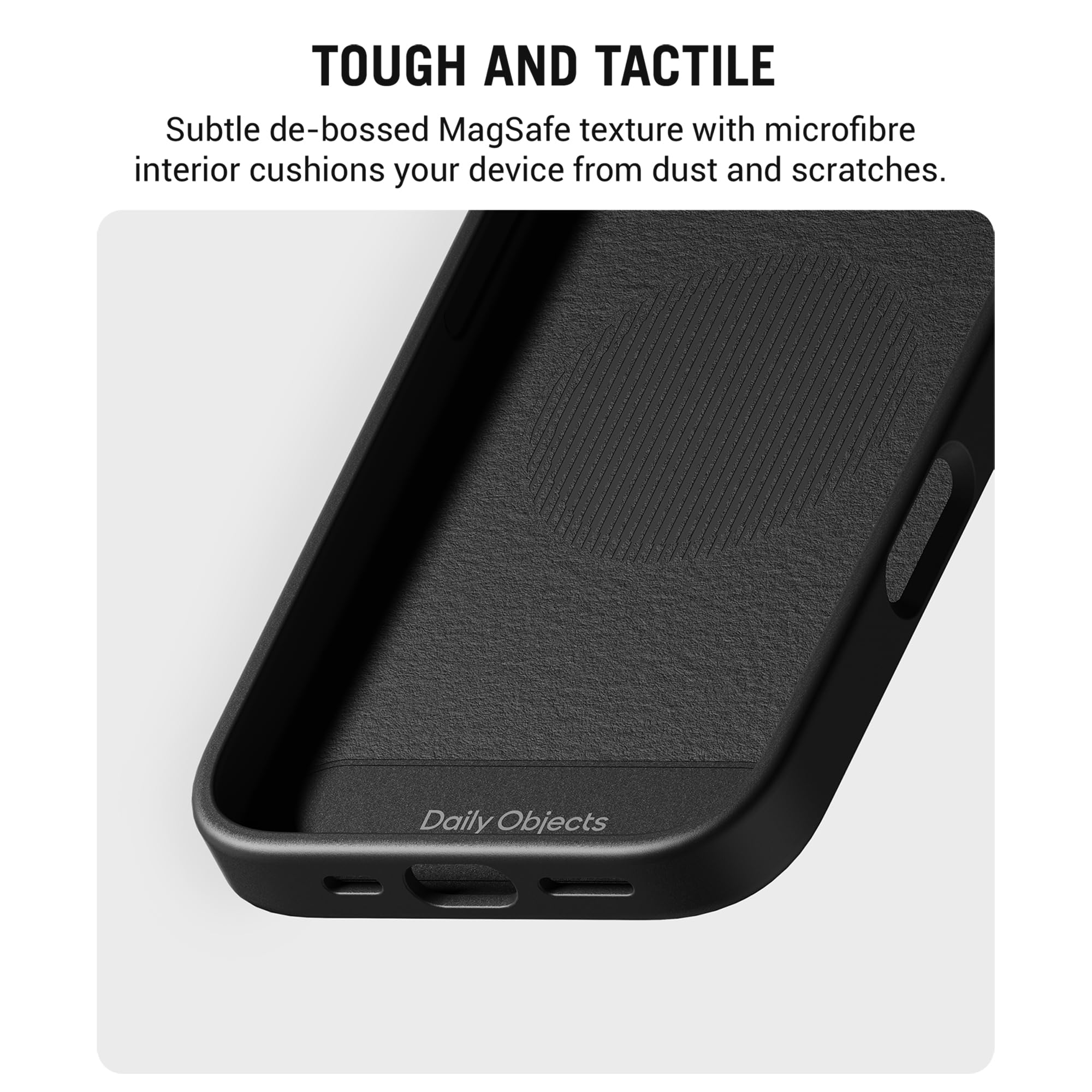 DailyObjects iPhone 16 Stack Signature Magnetic Case Cover | Compatible with Magsafe | Camera & Body Protection | Shock/Scratch Proof| Dual Hybrid Protection | Wireless Charging - Indigo Blue